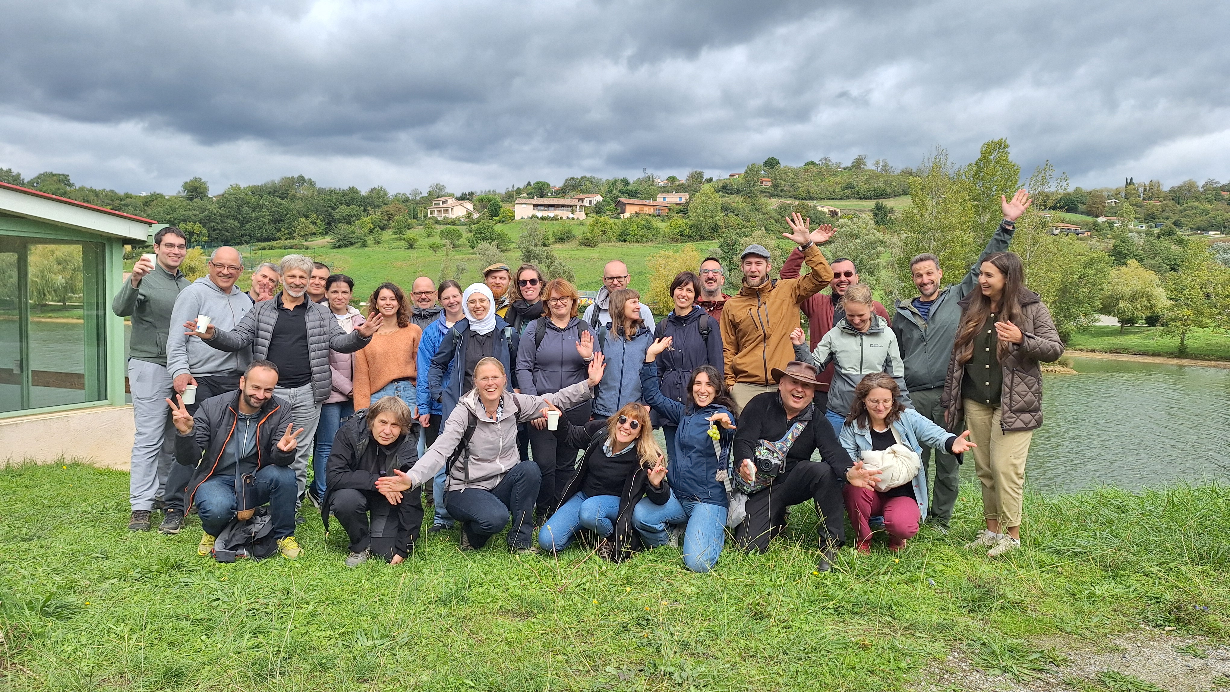 SpongeScapes team in the Lèze river basin, september 2025